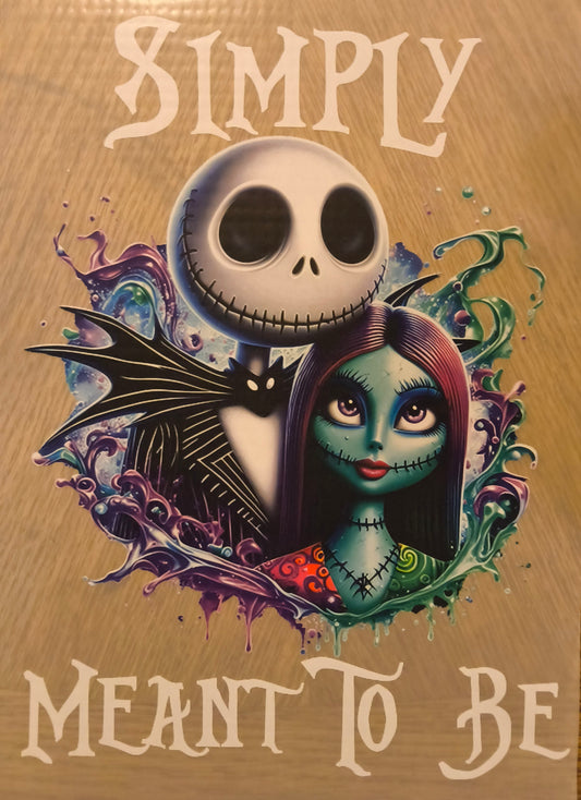 Simply Meant to Be Jack Sally White Text