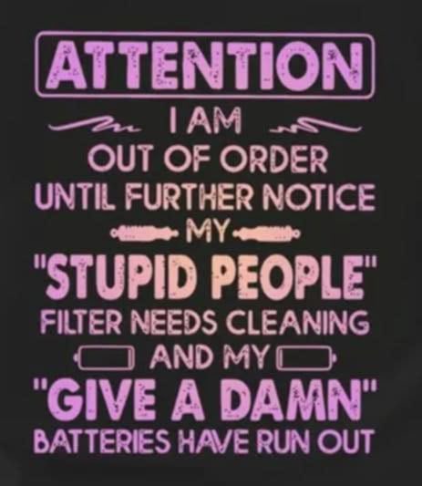 Shirt - 4X - Stupid PPL Batteries Ran Out